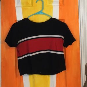 ⭐️J.Galt ~ Brandy striped cropped tee